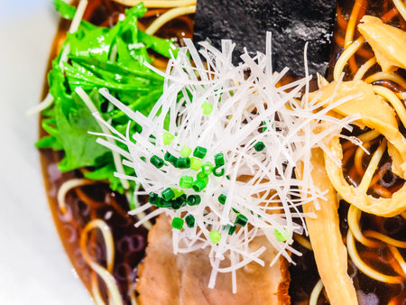 Close up of traditional Japanese dinnerの写真素材