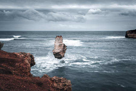 Iconic Beaches and Coastline of the Great Ocean Road, Victoria Australiaの写真素材