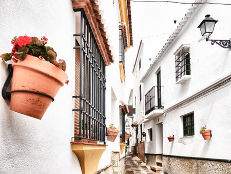 Comares in Malaga, Spainの写真素材