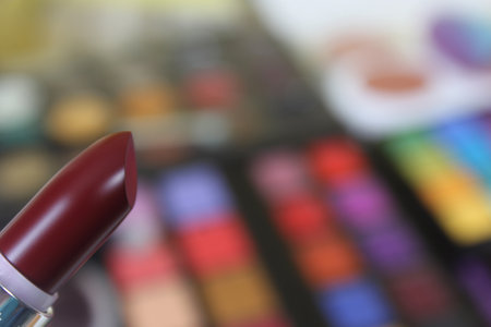 Brightly Colored Cosmetic Pigment Palettesの写真素材