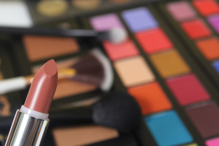 Brightly Colored Cosmetic Pigment Palettesの写真素材
