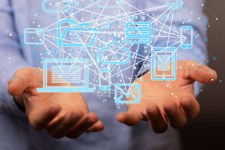 Actionable Analytics Connecting people on the internetの写真素材