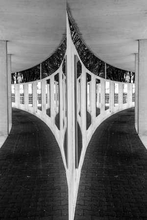 Double Corridor and Mirror Image in Switzerland.