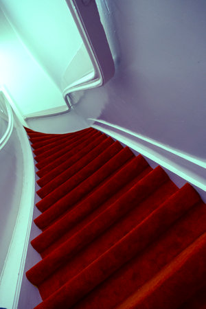 Spiral staircase leads to the mysterious