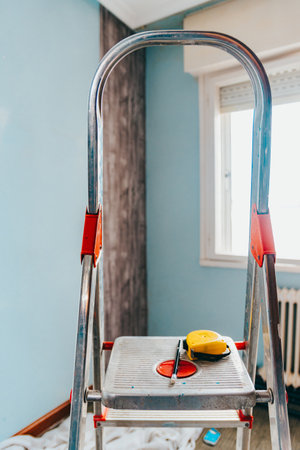 Ready to hang wall paperの写真素材