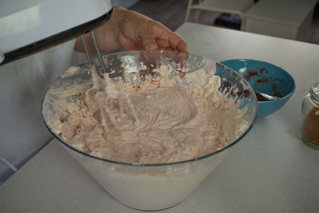 process of making a strawberry tart in a white kitchen all ingredients