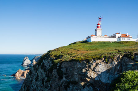 Cabo Da Roca, Sintra, Portugal. The most western point in continental Europe.の写真素材