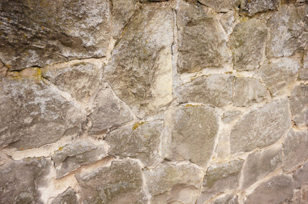 Wall made of rock stones