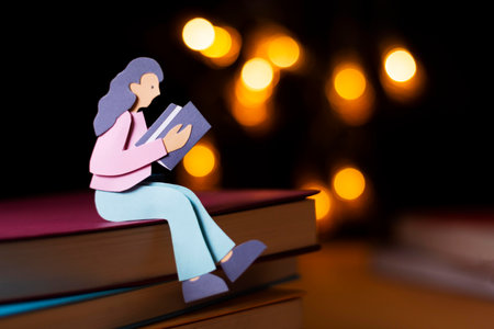 The books imagination still lifeの写真素材