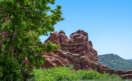 Impressive sandstone rock formations are found in this 640 acre park in Morrison Colorado