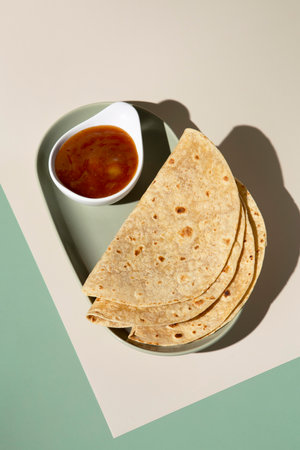 The indian delicious roti arrangements
