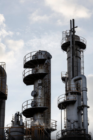 The pollution industry exterior daylightの写真素材