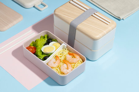 The Japanese bento box assortmentの写真素材