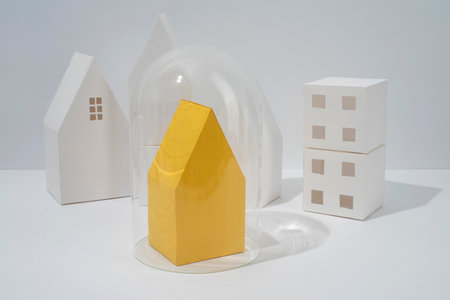 The Paper style isolation arrangementの写真素材