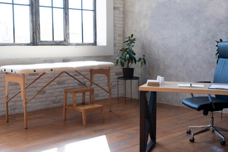 The physiotherapy room arrangement at clinicの写真素材