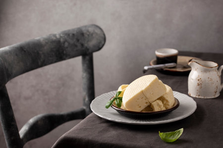 The delicious paneer cheese compositionの写真素材