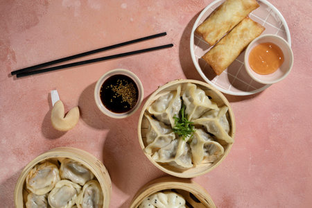 The delicious asian food compositionの写真素材