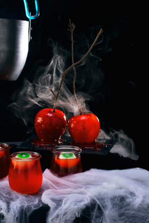 The halloween party food arrangementの写真素材