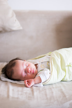 Small baby in a deep sleep