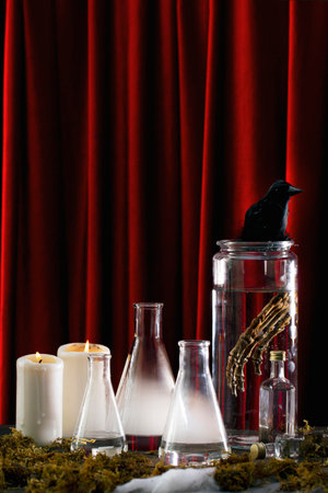 The halloween party food compositionの写真素材