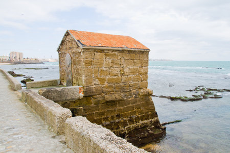Cadiz in Andalucia, Spain. Caleta beachの写真素材