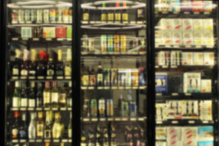 Blur Background Liquor and Wine Store