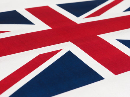 national flag of the United Kingdom (UK) aka Union Jackの写真素材