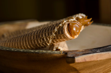 cubanitos con dulce de lecheの写真素材