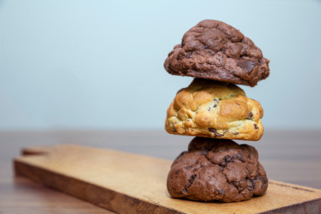Chocolate cookiesの写真素材