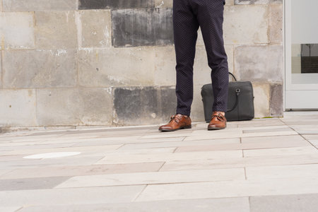 Young enterprising man, striving for his business. Giving the best of himself to be able to fulfill his goals.の写真素材