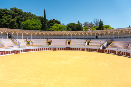 bullring in Antequera, Malaga, Spainの写真素材