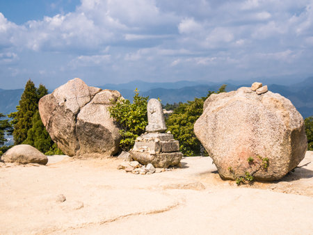Mt Misen in Miyajima, Japanの写真素材