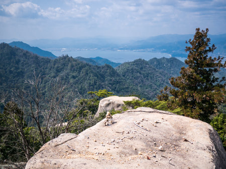 Mt Misen in Miyajima, Japanの写真素材