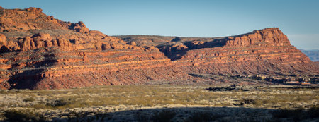 In Southern Utah, Snow Canyon State Park has this unmistakable red rock formation.の写真素材