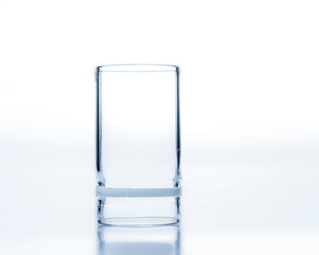 An isolated sintered glass crucible.の写真素材