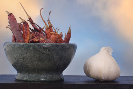 Pinto Beans With Paprika and Mexican Oreganoの写真素材