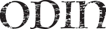 Vector of the word ODIN on a white backgroundのイラスト素材