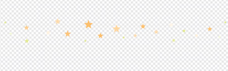 Vector design of stars on isolated transparent backgroundのイラスト素材