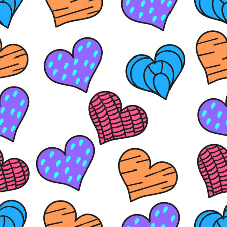 love valentine feeling pattern background. repeat pattern background designのイラスト素材