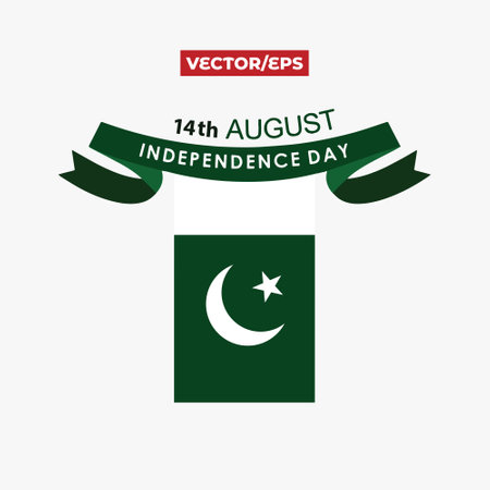 Vector of the Celebrating Pakistan Independence Dayのイラスト素材