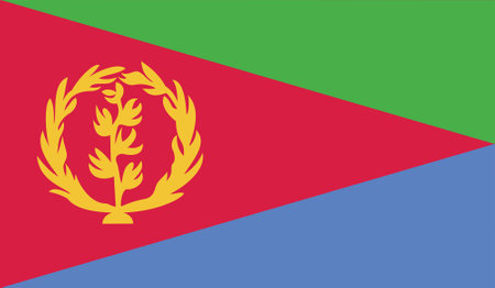 Illustration of the flag of Eritreaのイラスト素材