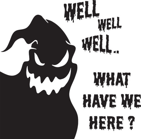 Vector design of a card print for a Halloween conceptのイラスト素材