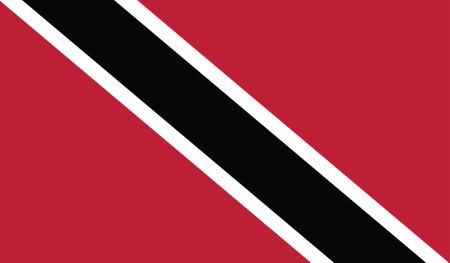 Vector illustration of the flag of Trinidad and Tobagoのイラスト素材