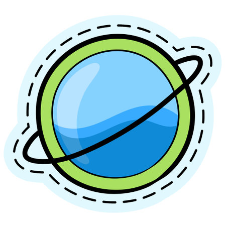 Doodle vector design of globe on a white backgroundのイラスト素材