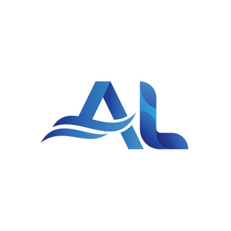 Vector design of an initial letter mark monogram geometric logoのイラスト素材