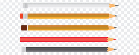 Row of pencils vector illustrationのイラスト素材