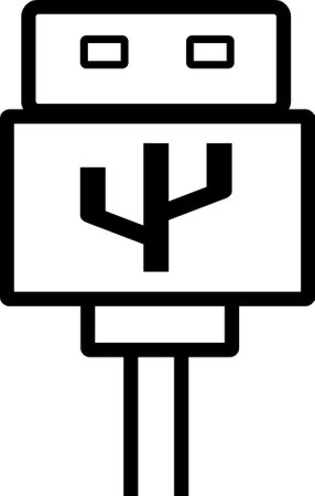 Vector of a usb plugのイラスト素材