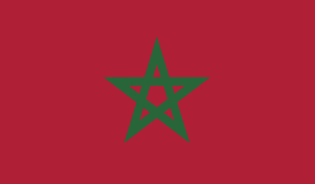 Vector design of the Flag of Moroccoのイラスト素材