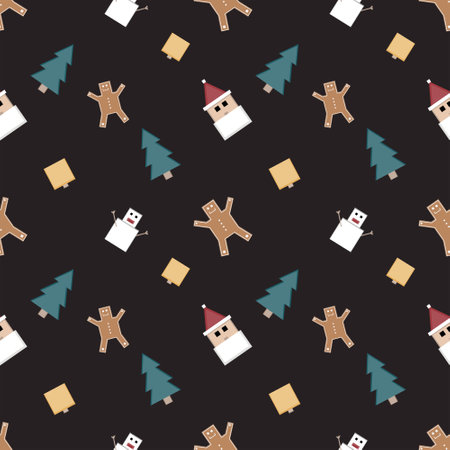 Vector illustration of Christmas decoration setのイラスト素材