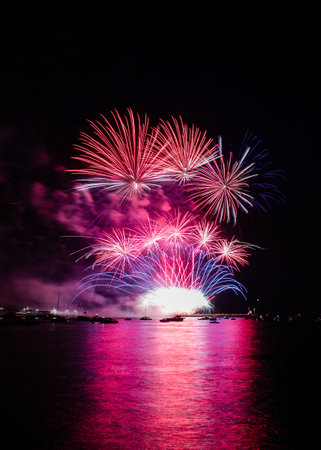 Image from the British Firework Championships 2019, held in Plymouth Devon.の写真素材